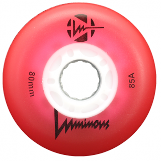 Колёса светящиеся LUMINOUS 85А (4 шт) - Red